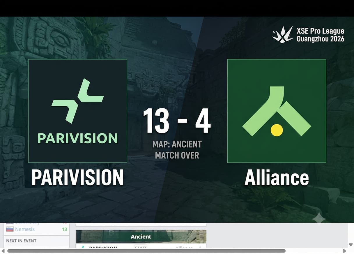 PARIVISION vs Alliance Result XSE Pro League 2026