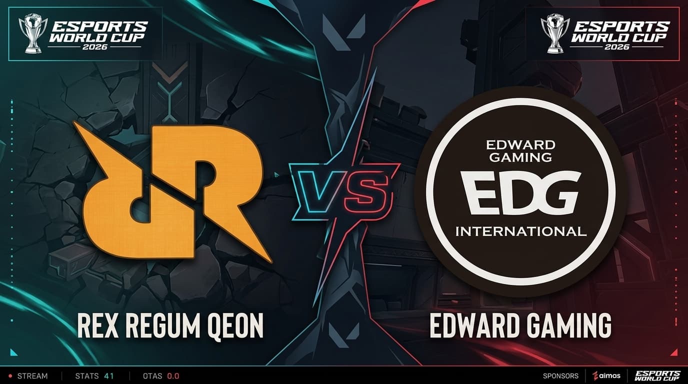 Rex Regum Qeon vs EDward Gaming Prediction Esports World Cup 2026